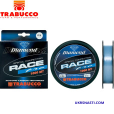 Леска монофильная Trabucco Diamond Race Pro диаметр 0,16мм размотка 1000м голубая